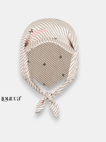Bandana Caps Mora — Cream Stripe