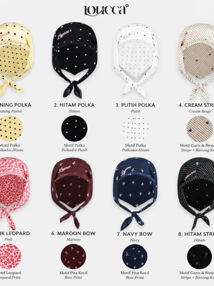 Bandana Caps Mora — Grey Leopard