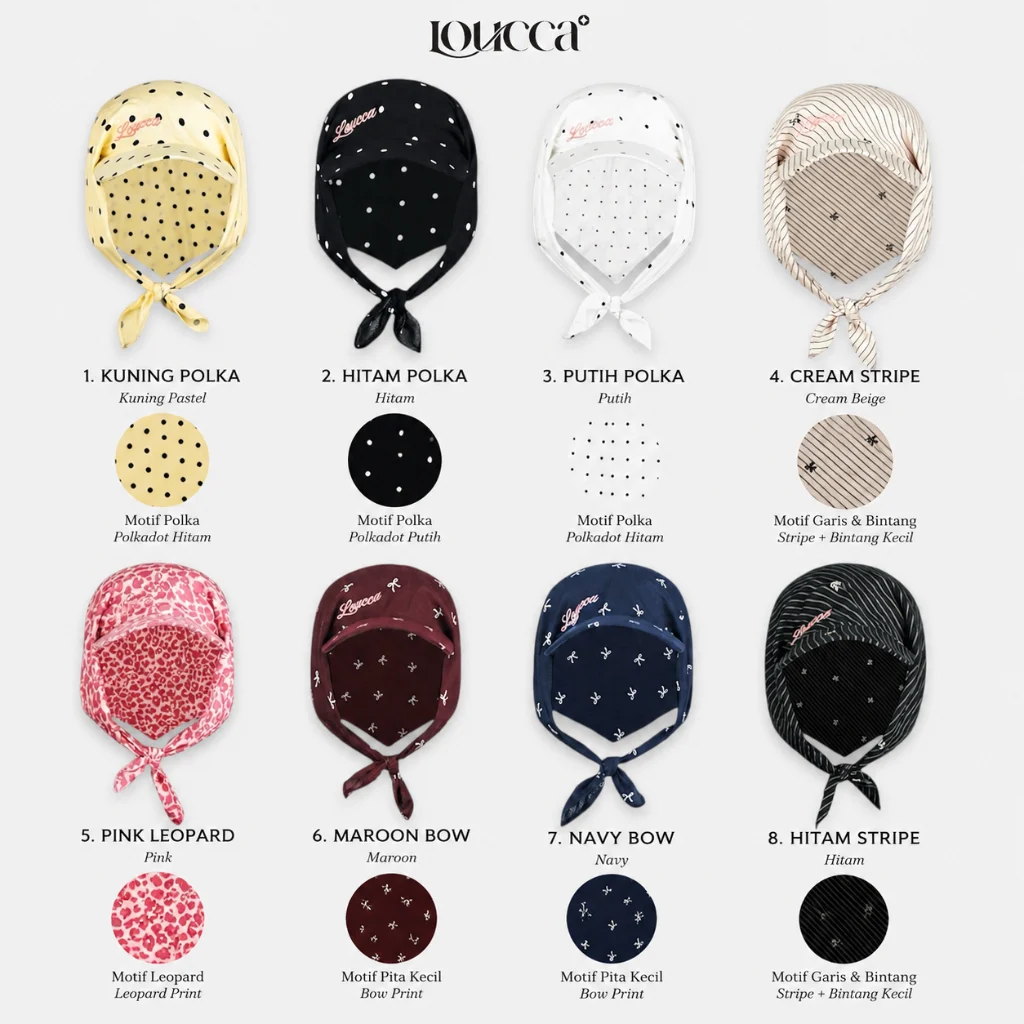 Bandana Caps Mora — Grey Leopard