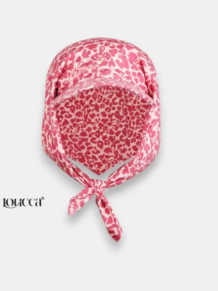 Bandana Caps Mora — Pink Leopard