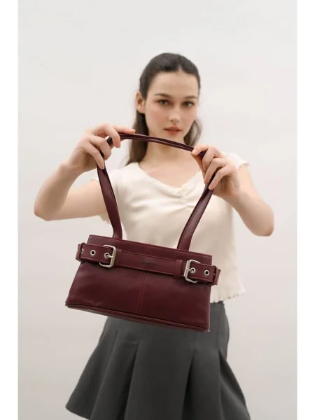 Sora Shoulderbag — Maroon