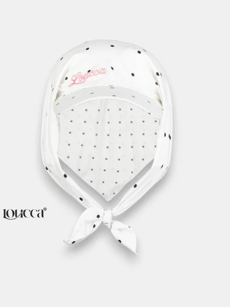 Bandana Caps Mora — White Dot
