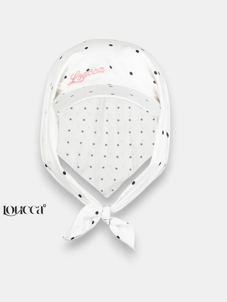Bandana Caps Mora — White Dot
