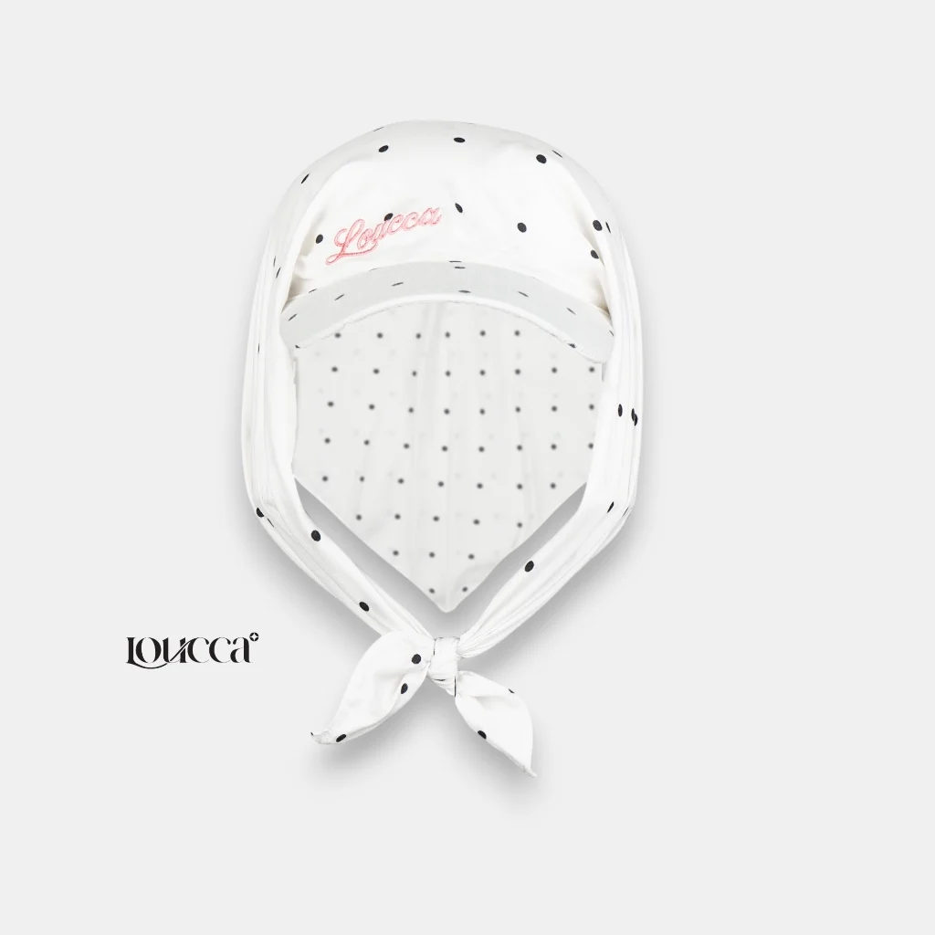 Bandana Caps Mora — White Dot